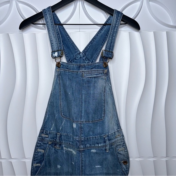 Madewell Distressed Jean Overalls - Picture 4 of 6
